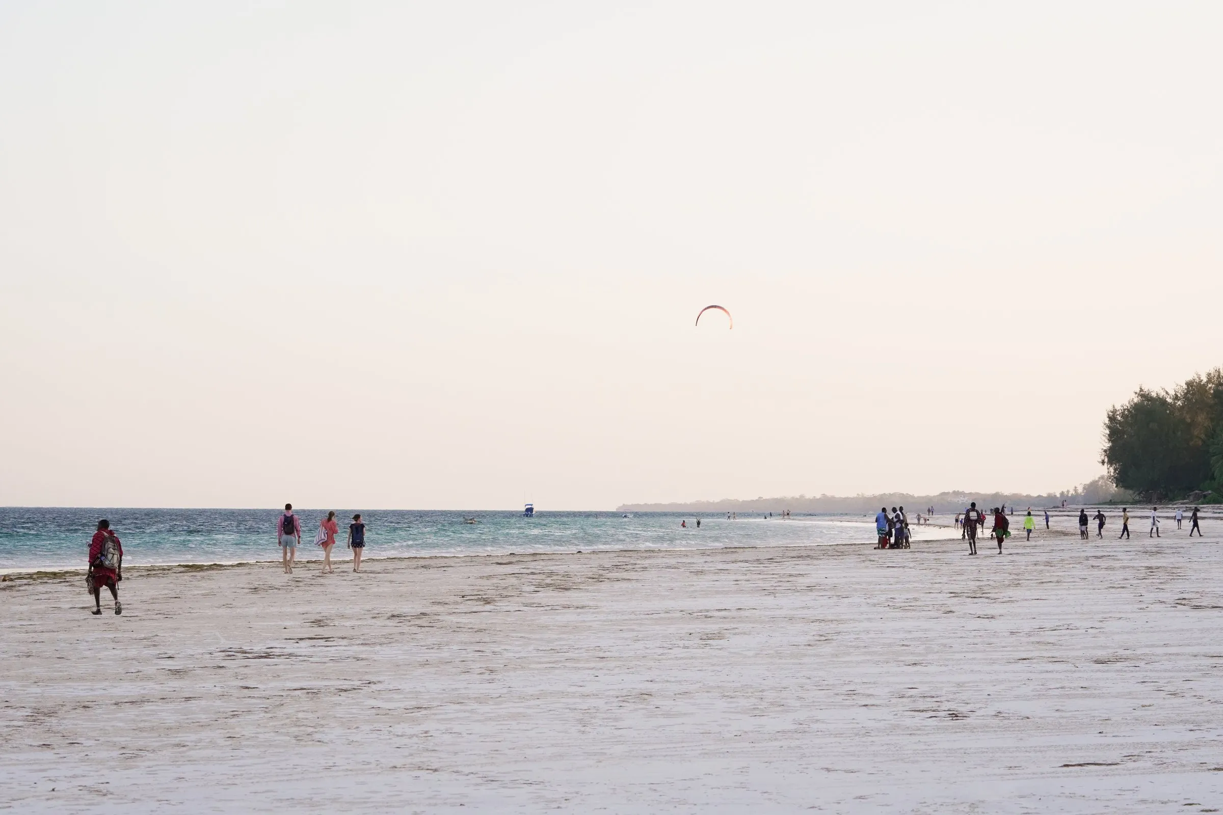 Low tide on Galu Beach